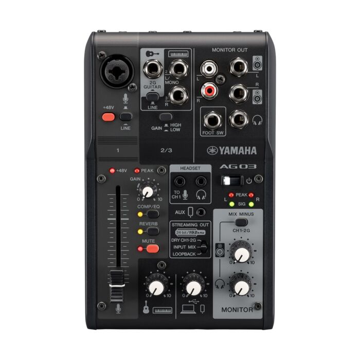 Comprar Mixer Yamaha AG03MK2 Compacto com 3 canais e compatibilidade - 3
