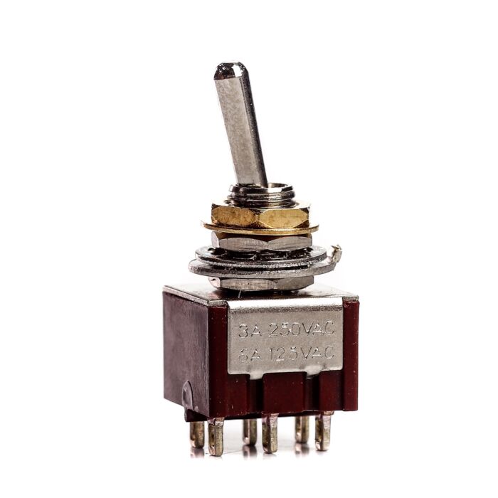 Comprar Chave Seletora Mini 2 Posições Toogle Dourada Spirit M205-GD - 1