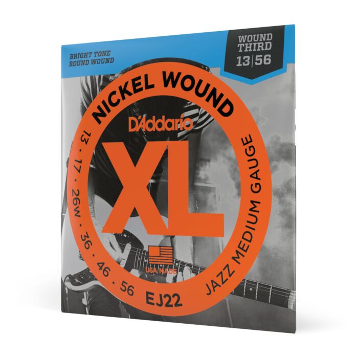 Comprar Encordoamento Para Guitarra 13-56 D Addario XL Nickel EJ22 - 1