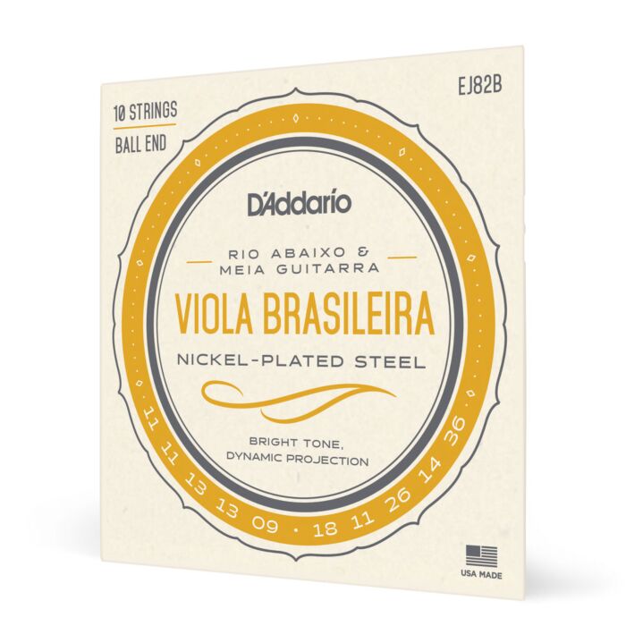 Comprar Encordoamento Viola Brasileira D Addario Nickel-Plated EJ82B - 1 Comprar Encordoamento Viola Brasileira D Addario Nickel-Plated EJ82B - 1