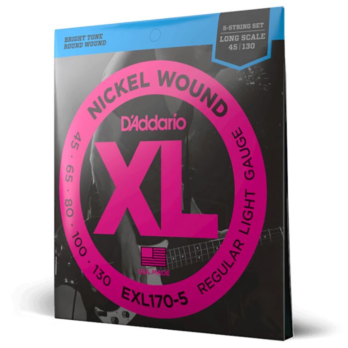 Comprar Encordoamento Baixo 5C 45-130 D Addario XL Nickel EXL170-5 - 1