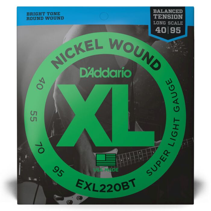 Comprar Encordoamento Baixo 4C 40-95 D Addario XL Nickel EXL220BT - 1