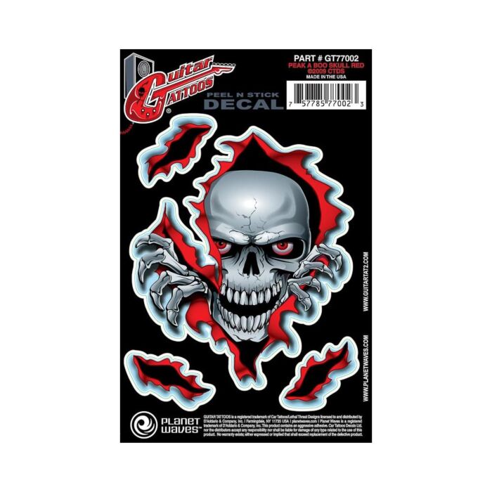 Comprar Adesivo Guitarra Peek A Boo Skull Tattoo D Addario GT77002 - 1