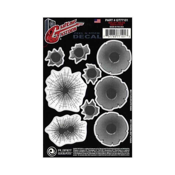 Comprar Adesivo Guitarra Bullet Holes Tattoo D Addario GT77101 - 1