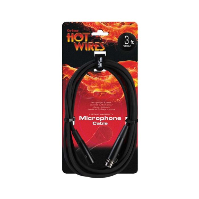 Comprar Cabo De 0,91m Balanceado XLR/XLR On-Stage MC12-3 Preto - 1 Comprar Cabo De 0,91m Balanceado XLR/XLR On-Stage MC12-3 Preto - 1