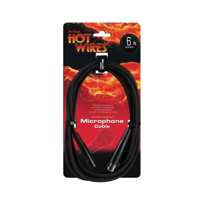 Comprar Cabo De 1,85m Balanceado XLR/XLR On-Stage MC12-6 Preto - 1