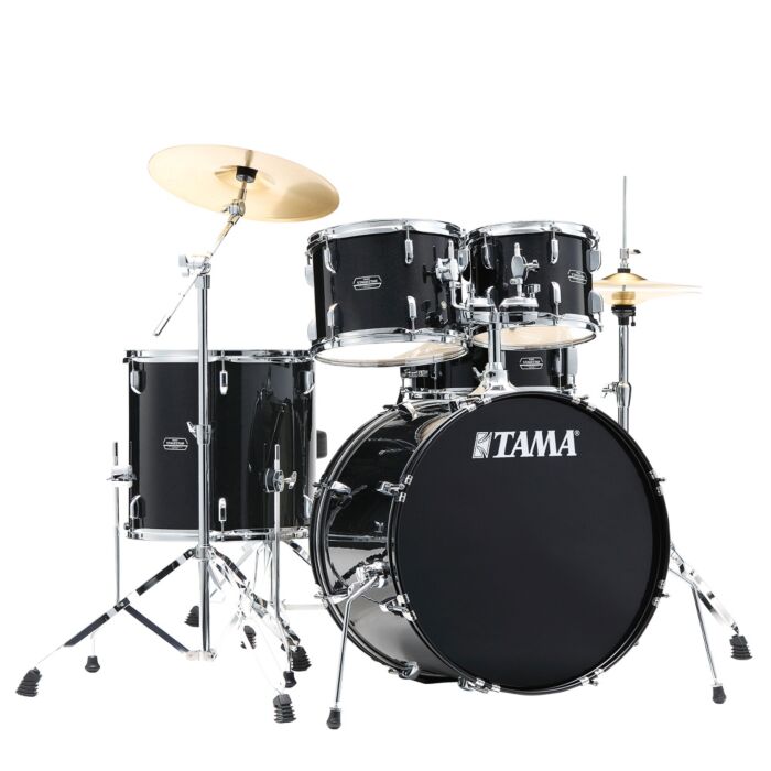 Comprar Bateria 5 Tambores, Com Banco, Ferragens E Pratos (Preta Sparkle) Tama Stagestar ST52H5C-BNS - 1