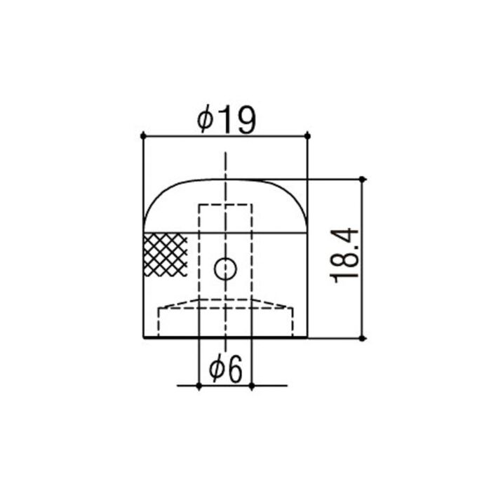 Comprar Knob De Metal Cromado (3 Unidades) Gotoh VK1-19-C - 1