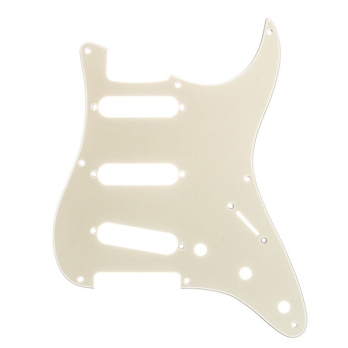 Comprar Escudo Para Guitarra Am Strat SSS Branco 3P Spirit 090-WV - 1