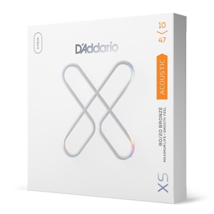 Comprar Encordoamento Violão Revestido 10-47 (3 Jogos) D Addario XS XSABR1047-3P - 1