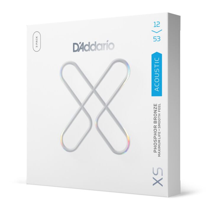 Comprar Encordoamento Violão Revestido 12-53 (3 Jogos) D Addario XS XSAPB1253-3P - 1