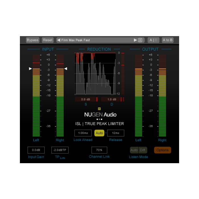 Limiter True-Peak Estéreo - NUGEN ISL 2ST - NUGEN Audio  | Dynamics-NUGEN ISL 2ST - NUGEN Audio  | Dynamics ID-86768
