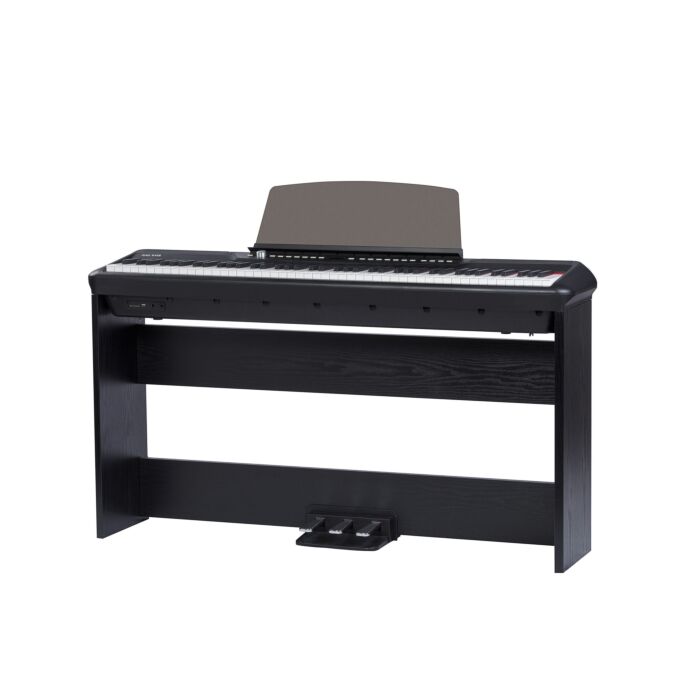 Comprar P200 Pearl River Piano Digital Teclas Fatar-Instrumento + suporte W + pedal triplo-Roxo / Verde - 1