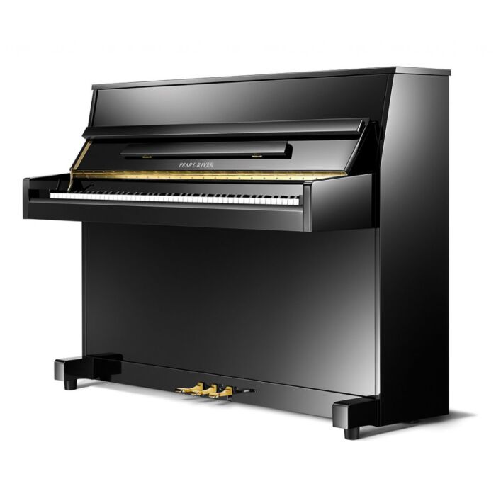 Comprar UP109D Pearl River Upright Piano Acústico Vertical Preto Polido com Banqueta | Teclacenter - 1