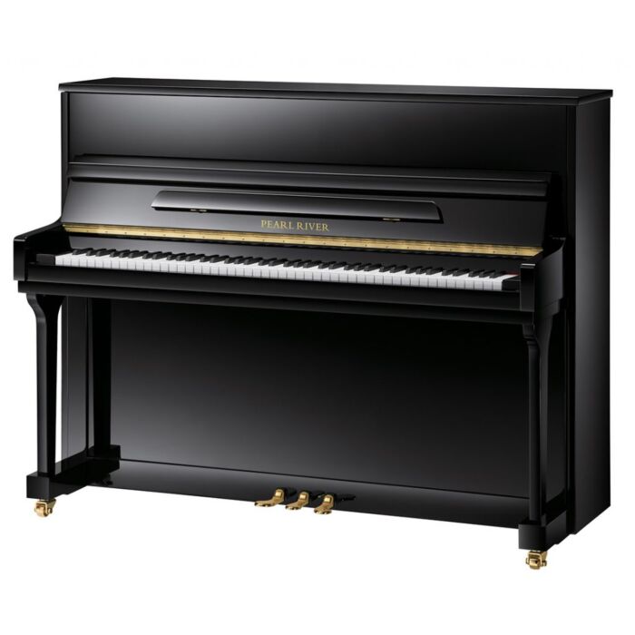 Comprar UP115M5 Pearl River Piano Acústico Vertical Preto Polido com Banqueta| Teclacenter - 1