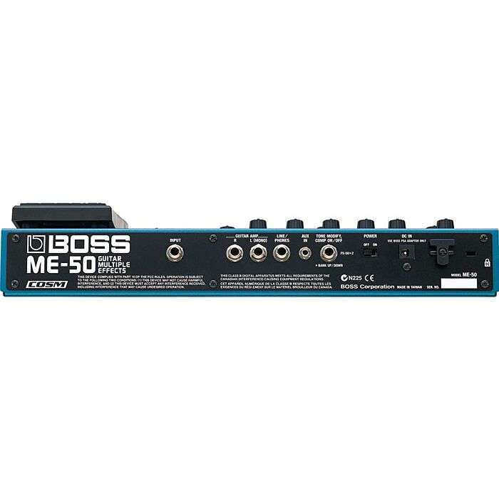 A pedaleira de guitarra Roland Boss ME-50 é uma ferramenta essencial para guitarristas que buscam uma variedade de efeitos e recursos em um único equipamento. Com 8 categorias de efeitos, incluindo distorção, modulação, delay e reverb, além de um afinador