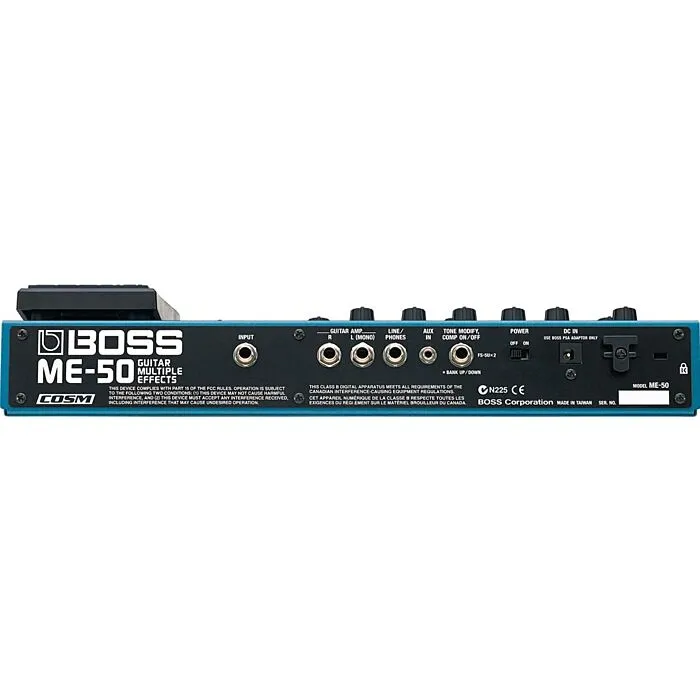 Pedaleira de guitarra Roland Boss ME-50 - qualidade e versatilida
