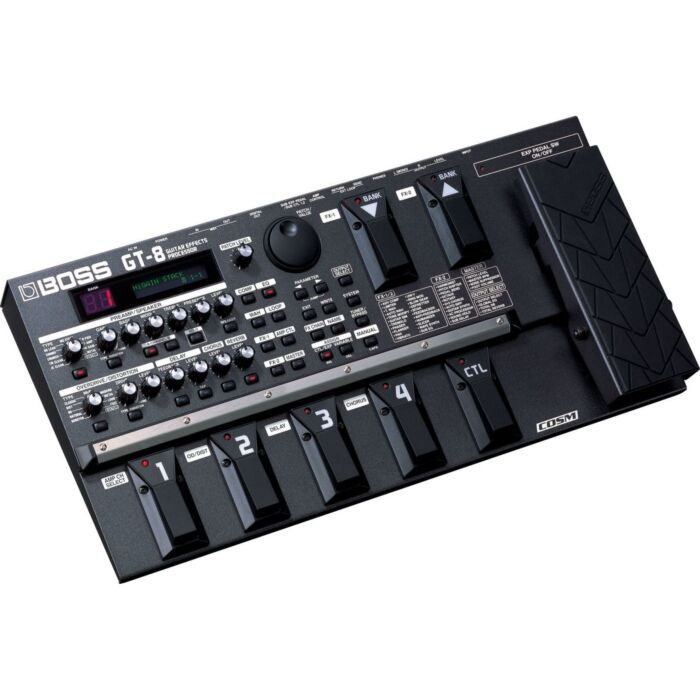 A pedaleira Roland Boss GT-8 é um equipamento de alta qualidade para guitarristas que buscam versatilidade e praticidade. Com mais de 200 efeitos e modelos de amplificadores, é possível criar uma infinidade de timbres e estilos musicais. Além disso, possu