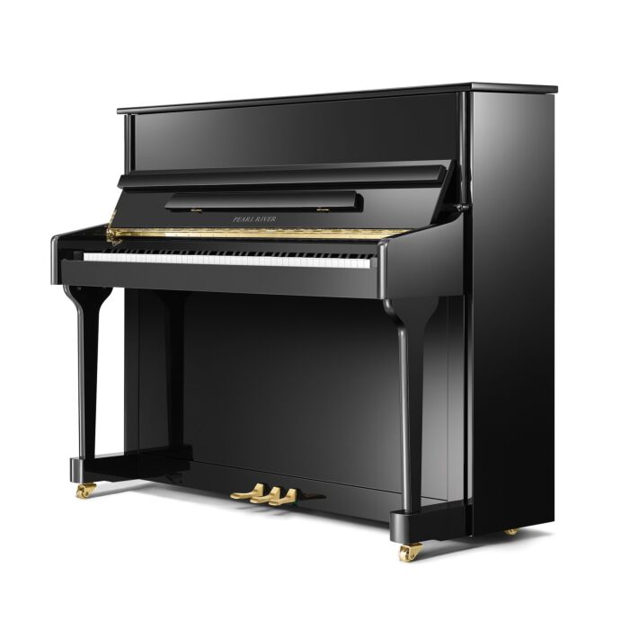 Comprar EU118 Pearl River European Series Piano Acústico Vertical Preto Polido com Sistema Intelligent e Silent com Banqueta| Teclacenter - 1 Comprar EU118 Pearl River European Series Piano Acústico Vertical Preto Polido com Sistema Intelligent e Silent com Banqueta| Teclacenter - 1