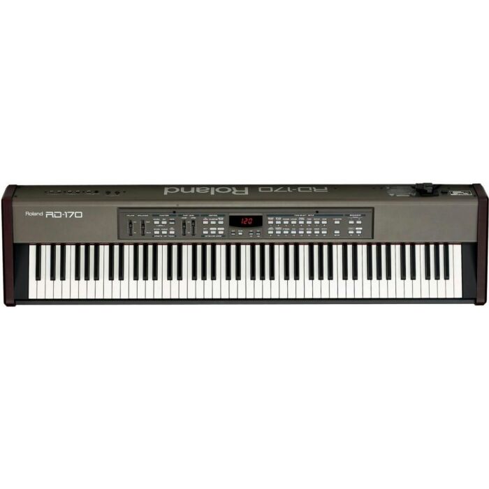 O Roland RD-170 é um piano digital usado, ideal para músicos que buscam um instrumento de alta qualidade e versatilidade. Com teclas sensíveis ao toque, ele oferece uma experiência de tocar semelhante a um piano acústico. Além disso, possui uma ampla vari