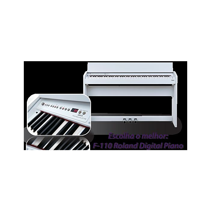 O piano Roland F-110 WH é uma excelente escolha para quem busca um instrumento de alta qualidade e desempenho. Com um design elegante e moderno, ele possui teclas com ação de martelo e sensibilidade ao toque, proporcionando uma experiência de tocar autênt