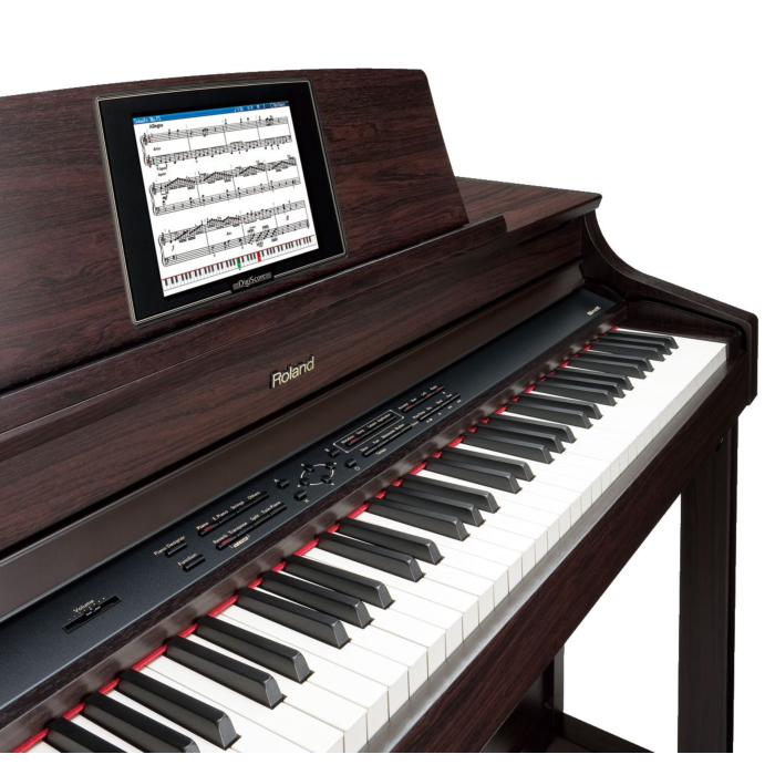 O piano Roland HPI-7F RW é um instrumento de alta qualidade, com um design elegante e moderno. Com teclas de madeira e um sistema de som avançado, este piano oferece uma experiência de tocar autêntica e envolvente. Além disso, possui uma variedade de recu