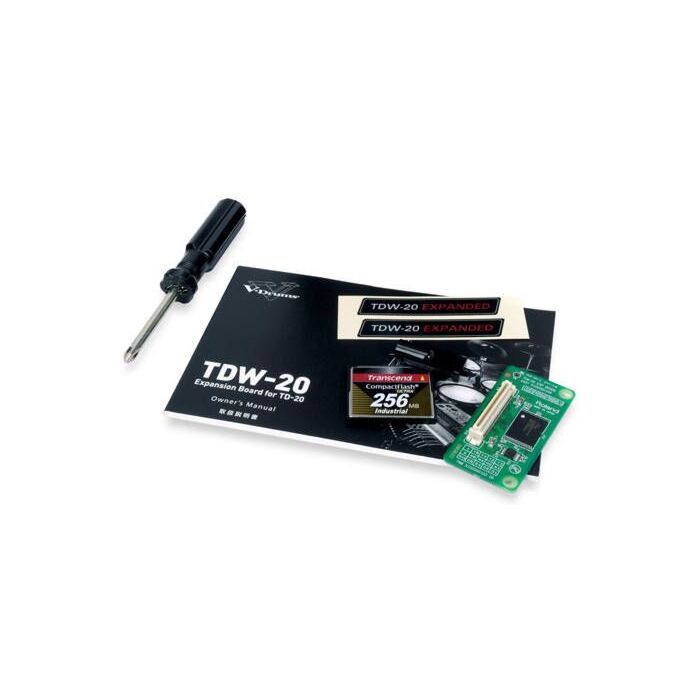 A placa de expansão Roland TDW-20 é um acessório essencial para bateristas que desejam expandir as possibilidades de sua bateria eletrônica. Com ela, é possível adicionar novos sons, kits e efeitos, além de melhorar a qualidade do som e a capacidade de pr A placa de expansão Roland TDW-20 é um acessório essencial para bateristas que desejam expandir as possibilidades de sua bateria eletrônica. Com ela, é possível adicionar novos sons, kits e efeitos, além de melhorar a qualidade do som e a capacidade de pr