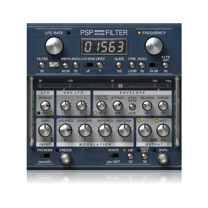 Filtro modulado e plug-in de ganho - PSP StompFilter - PSP AUDIOWARE  | Mod_FX-PSP StompFilter - PSP AUDIOWARE  | Mod_FX ID-86212