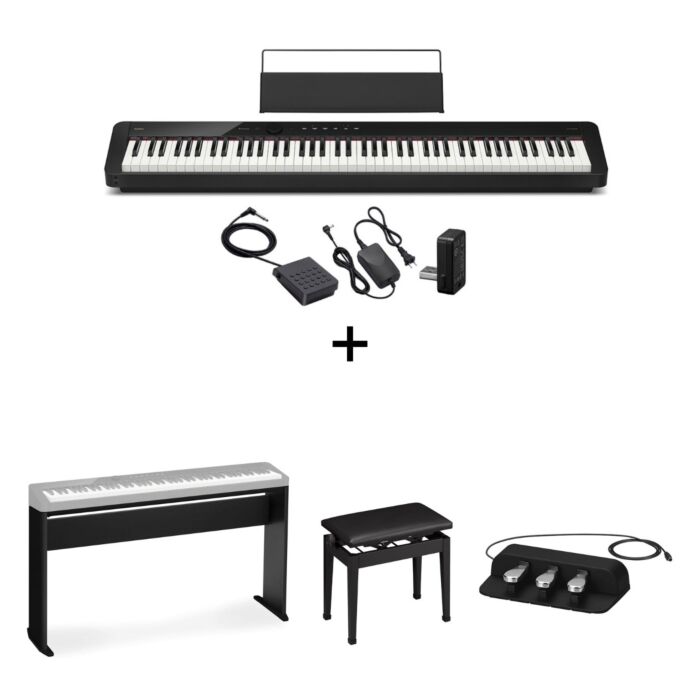 Comprar Casio PX-S5000 Privia Piano Digital -Instrumento + suporte + pedal triplo + banqueta CB30 - 1