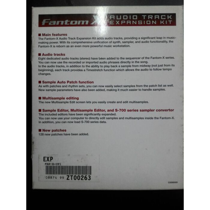 Roland fantom fan-x-up1 kit Fantom-X Audio Track Expansion Kit - Kit de expansão Fantom-roland fantom fan-x-up1 kit ID-3866