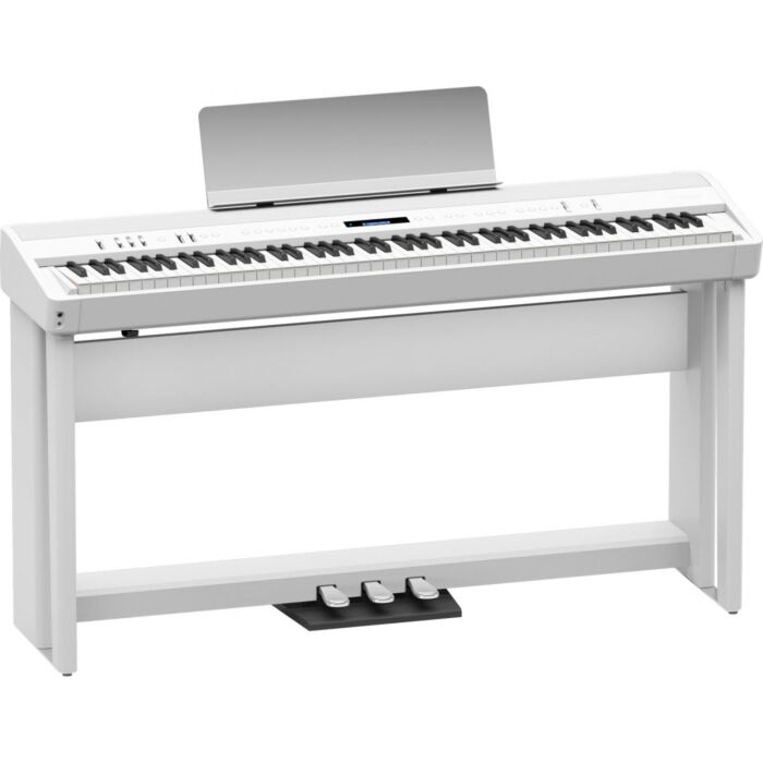 O piano Roland FP-90 WH é um instrumento de alta qualidade, com teclas de ação de martelo e som de piano autêntico. Com uma variedade de sons de instrumentos e recursos de conectividade, este piano é perfeito para músicos profissionais e amadores que busc