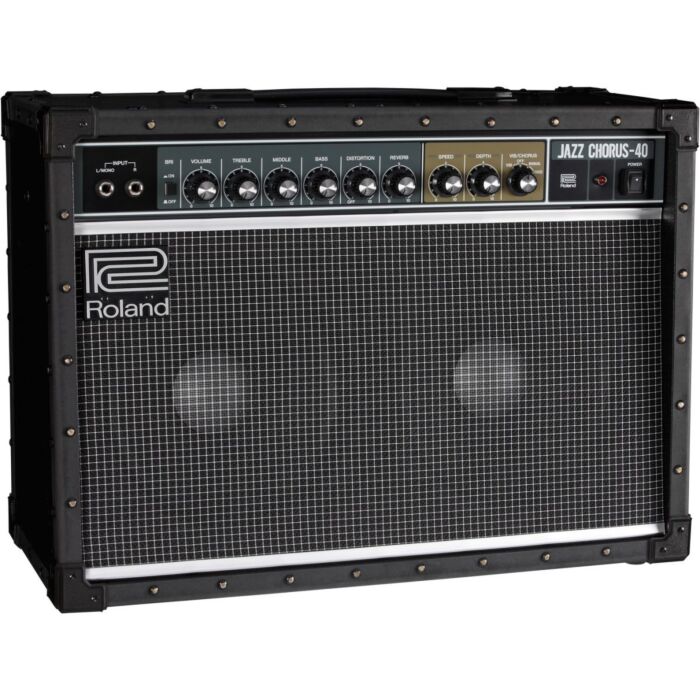 Roland jc-40 amplificador Roland JC-40. Amplificador Jazz Chorus para Guitarra. Inclui efeitos em este´reo de Chorus, Reverb, Vibrato e uma nova distorc¸a~o com timbre moderno.-roland jc-40 amplificador ID-3802