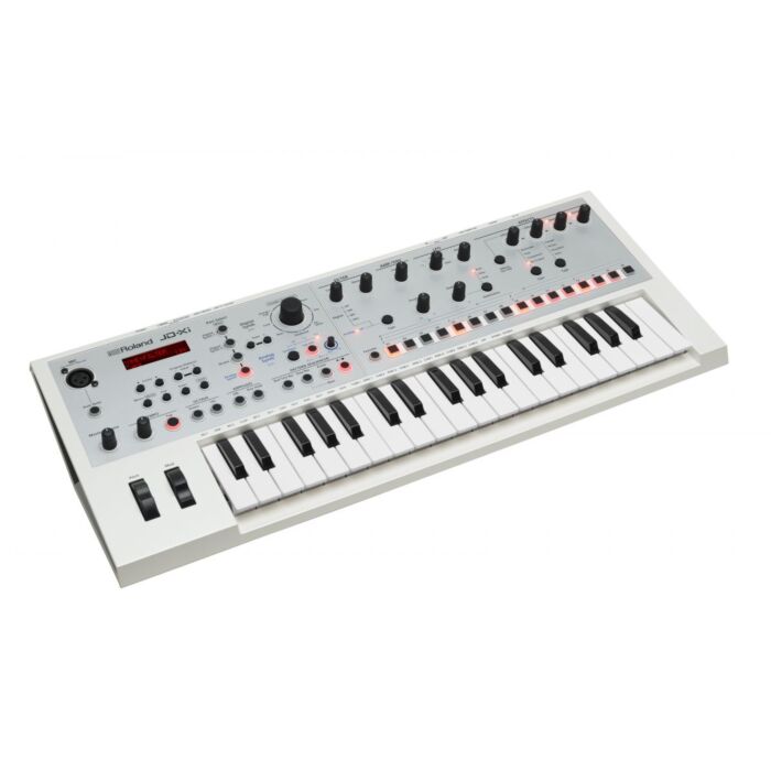 Roland jd-xi white sintetizador SINTETIZADOR COMPACTO COM SEQUENCIADOR DE PADRÕES EMBUTIDO E FX VOCAL cor branco-roland jd-xi white sintetizador ID-3907