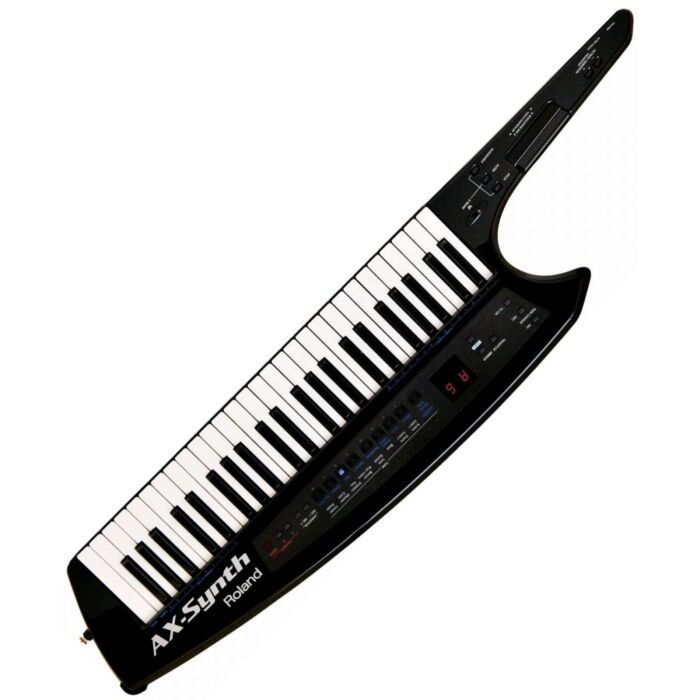 Roland ax-synth-bk keytar sintetizador Synth portátil, 256 sons linha Fantom, funciona com pilhas, porta MIDI/USB, cor preta-roland ax-synth-bk keytar sintetizador ID-868