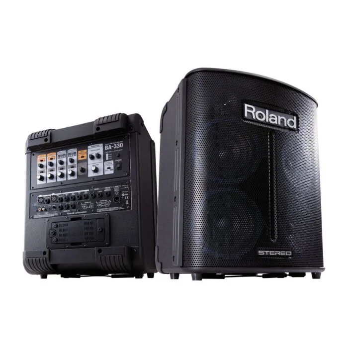 Roland BA330 ポータブルアンプ roland ba-330 amplificador pa | TeclaCenter Instrumentos Musicais