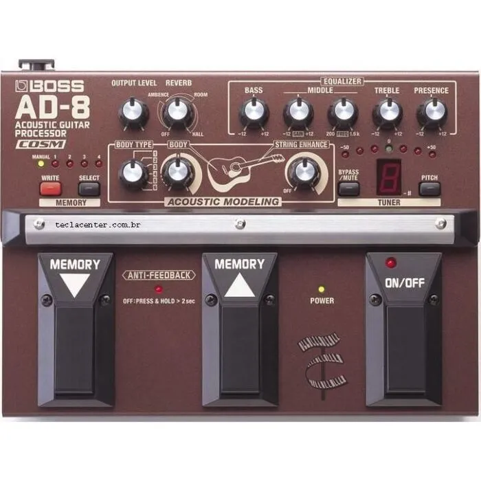ギター BOSS AD-8 roland boss ad-8 pedaleira | TeclaCenter Instrumentos Musicais