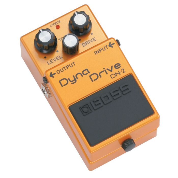DN-2 Dyna Drive O Pedal de Overdrive Dinâmico O DN-2 é um incrível pedal de overdrive que reage conforme a força da palhetada. É o único pedal de sua categoria com tecnologia Dyna Amp , introduzida recentemente no amplificador Roland Cube-60. O DN-2 cria 