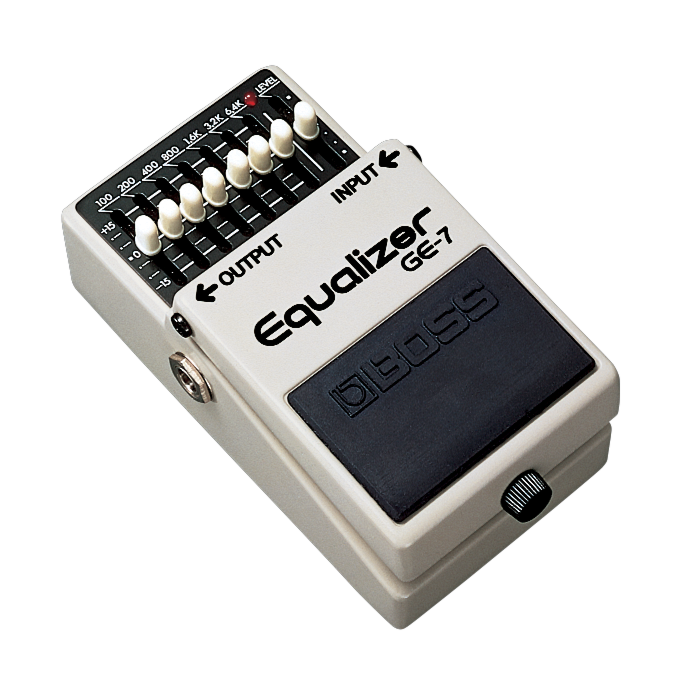 GE-7 Equalizer Poderoso Equalizador de 7 bandas O GE-7 possui sete bandas de freqüência, de 100Hz até 6,4 kHz, ideal para guitarra, com corte ou adição de 15 dB por banda. Elimina feedbacks indesejados, principalmente quando conectado depois de um pedal d GE-7 Equalizer Poderoso Equalizador de 7 bandas O GE-7 possui sete bandas de freqüência, de 100Hz até 6,4 kHz, ideal para guitarra, com corte ou adição de 15 dB por banda. Elimina feedbacks indesejados, principalmente quando conectado depois de um pedal d