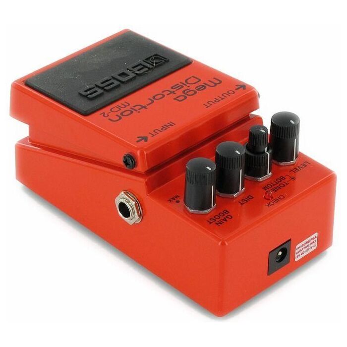 Roland boss md-2 mega distortion pedal Pedal de distorção com controle de boost de ganho extra-roland boss md-2 mega distortion pedal ID-2092