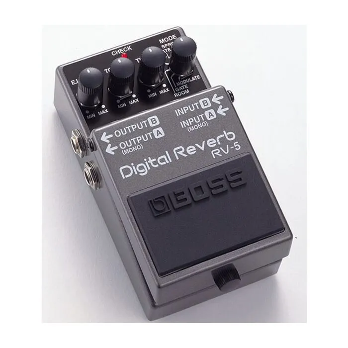 roland boss rv-5 digital reverb pedal - preto | TeclaCenter Instr