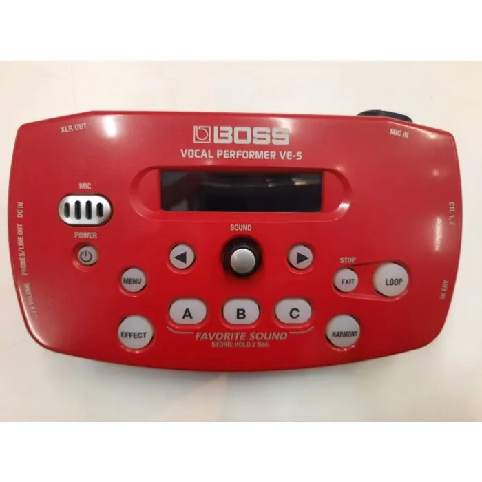Roland BOSS VE-5-RD Processador Vocal Portátil Vermelho