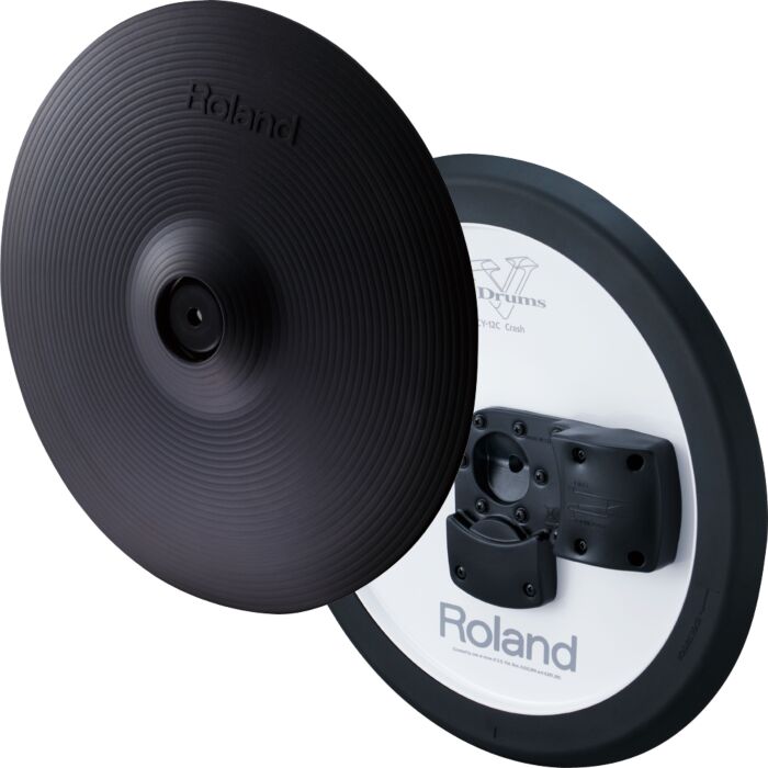 Roland cy-12c v-cymbal pad Pad Prato de ataque 12”. Compatível com todos os kits TDs e percussões V-Drums-roland cy-12c v-cymbal pad ID-2335