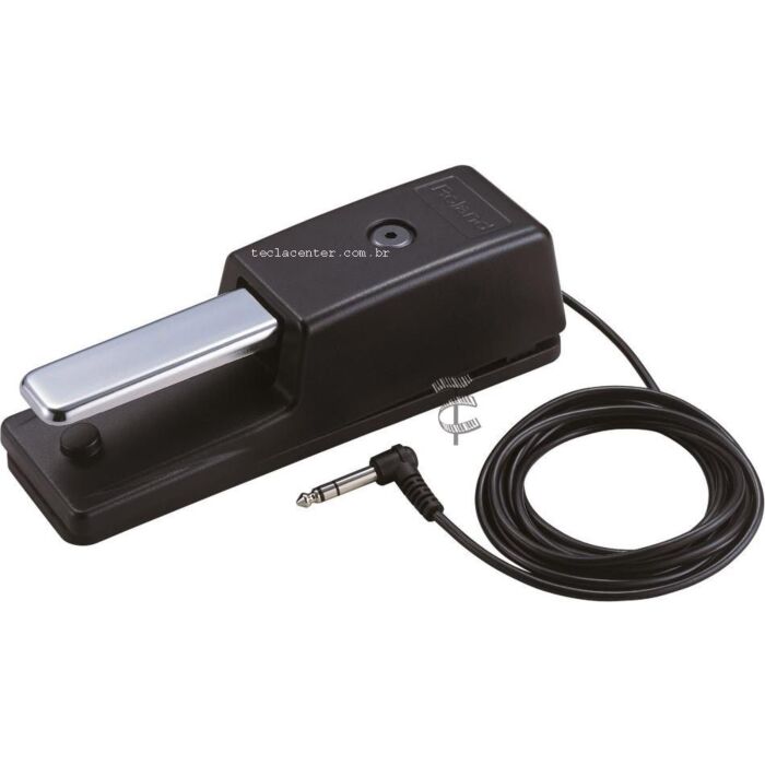 DP-10 Pedal de Sustain O DP-10, além de ser robusto, é fornecido com uma placa de borracha, que serve para que o músico pise sobre a mesma com o calcanhar, evitando que o pedal deslize, algo essencial para pisos lisos. Se o músico não quiser utilizar a bo