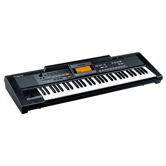 Roland e-09/w arranjador Teclado com ritmos, mais de 800 sons, 15W potência, 64 polifonia, acompanha fonte-roland e-09/w arranjador ID-1235