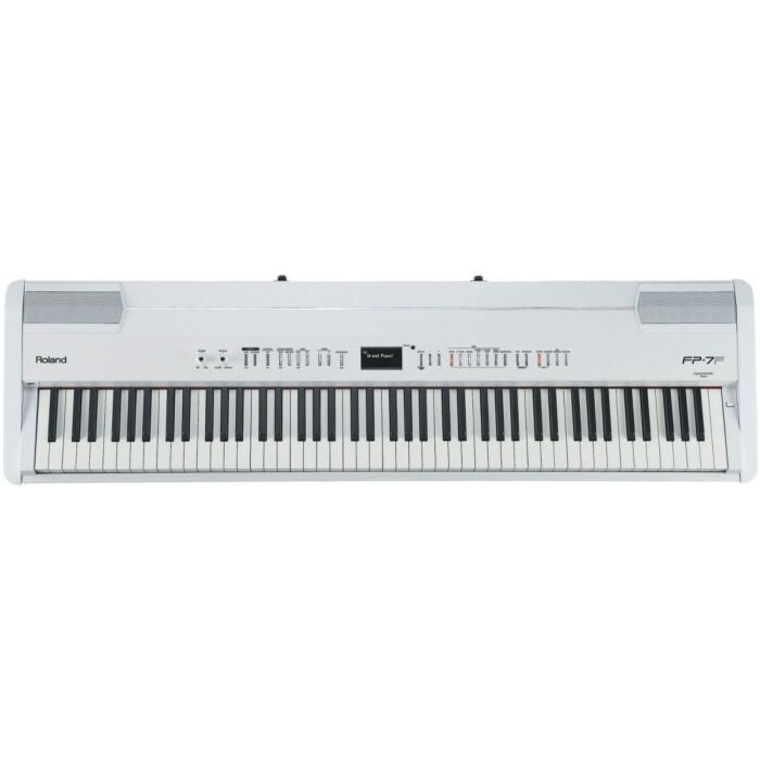 Roland fp-7f wh piano + case sob medida Som SuperNATURAL Piano, na cor branca com ritmos e looper. Teclado PHA III-roland fp-7f wh piano + case sob medida ID-1686