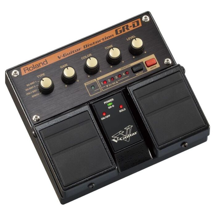 Roland gr-d v-guitar pedal Pedal com 3 modelos de distorção que inclui uma com oitavador e um Synt. É necessário o uso do captador GK-3, Cabo GKC-5 ou V Guitar GC-1.-roland gr-d v-guitar pedal ID-1825