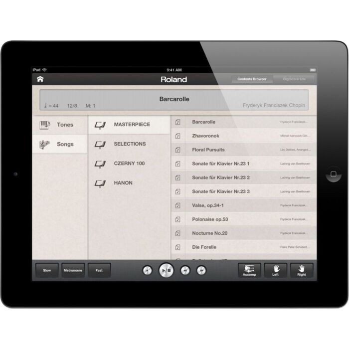 O Roland Piano Partner para iPad é um aplicativo que permite aos usuários controlar e personalizar seu piano digital Roland através de seu dispositivo móvel. Com uma interface intuitiva e fácil de usar, o aplicativo oferece uma variedade de recursos, incl