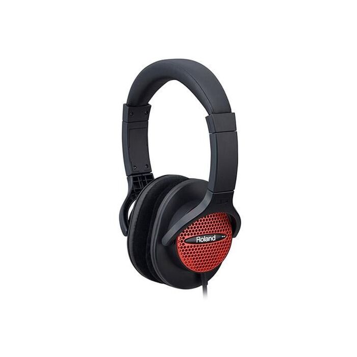 Roland rh-a7 rd fone Fone de ouvido específico para pianos digitais. Sistema open-air não isola o músico do ambiente externo. Cor preto, detalhe vermelho.-roland rh-a7 rd fone ID-2076
