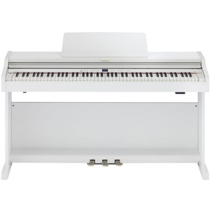 Roland rp-301r wh piano Piano + Banqueta BNC-05 WH, com 60 ritmos e acompanhamento automático, acompanha banqueta, teclado Ivory Feel-G-roland rp-301r wh piano ID-1127