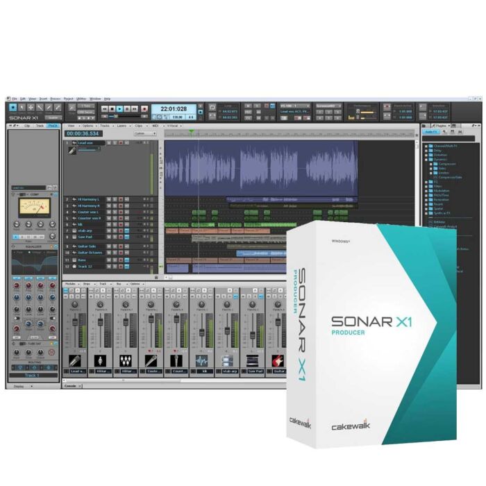 Sonar x1 producer software Software de produção musical Profissional 57 Plugins + Pro Channel 20 Instrumentos-sonar x1 producer software ID-2470